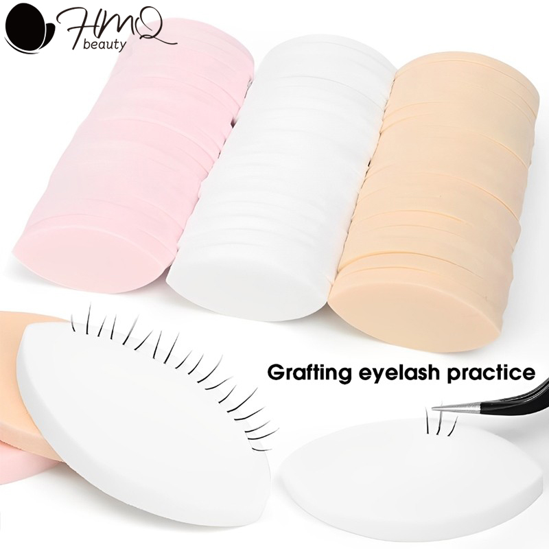 Beauty Makeup Training - 50/10pcs Soft Reusable Eyelash EXTENSION Pads
