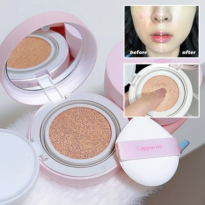 Concealer Full Coverage - Cappuvini บีบีครีม Air Cushion Foundation Matte