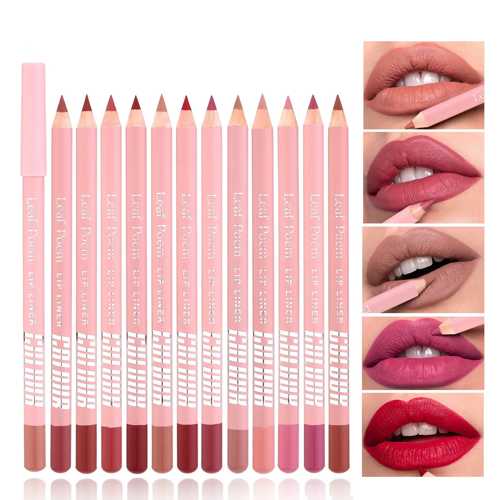 Lip Liner Pencil - ลิปสติก Lipliner ชุดปากกา Matte Velvet Lip