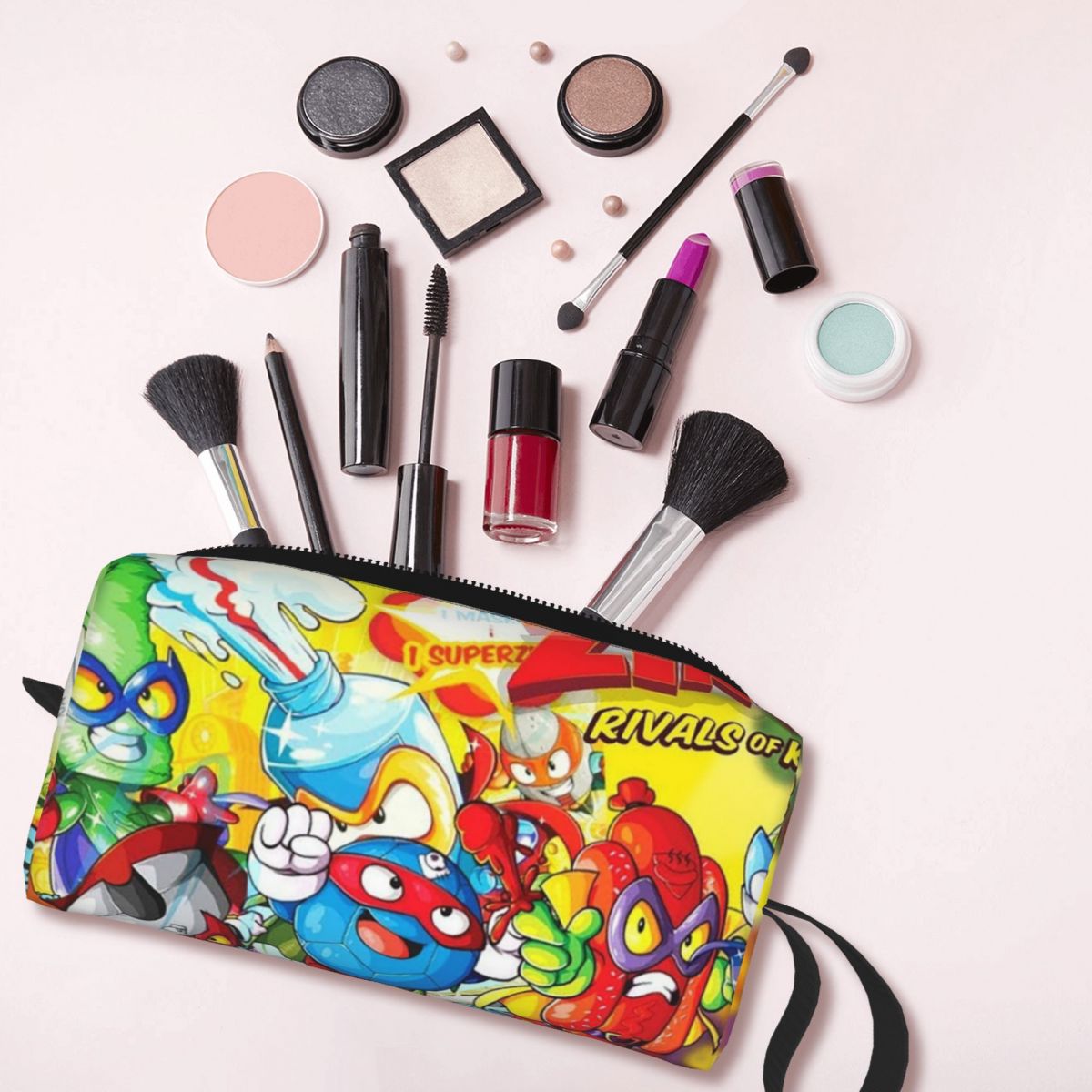 Beauty Makeup Games - ใหม่ซุปเปอร์ซิงส์การ์ตูนเกมซุปเปอร์ซิงส์กระเป๋าแต่งหน้าออแกไนเซอร์จัดเก็บเครื่องสำอางด็อปป์ คิทสำหรับผู้หญิงความงามกระเป๋าใส่ดินสอสำหรับเดินทาง