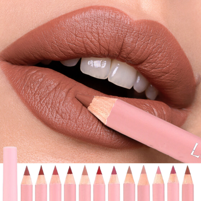 Lip Liner Pencil - Nude Brown Lip Liner ดินสอลิปสติก Matte