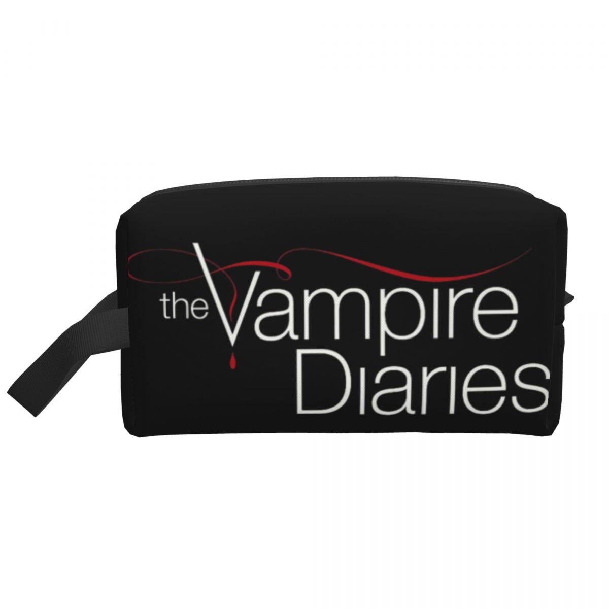 Beauty Makeup Diary - กระเป๋าใส่เครื่องสำอางลาย The Vampire Diaries สไตล์น่ารักสำหรับผู้หญิง กระเป๋าเครื่องสำอางค์ลายซอมเมอร์แฮลเดอร์