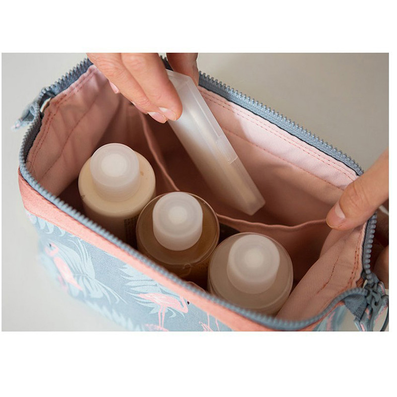 กระเป๋าแต่งหน้าแฟล밍โกกันน้ำสำห - Makeup Beauty Necessaire บทวิจารณ์และราคา