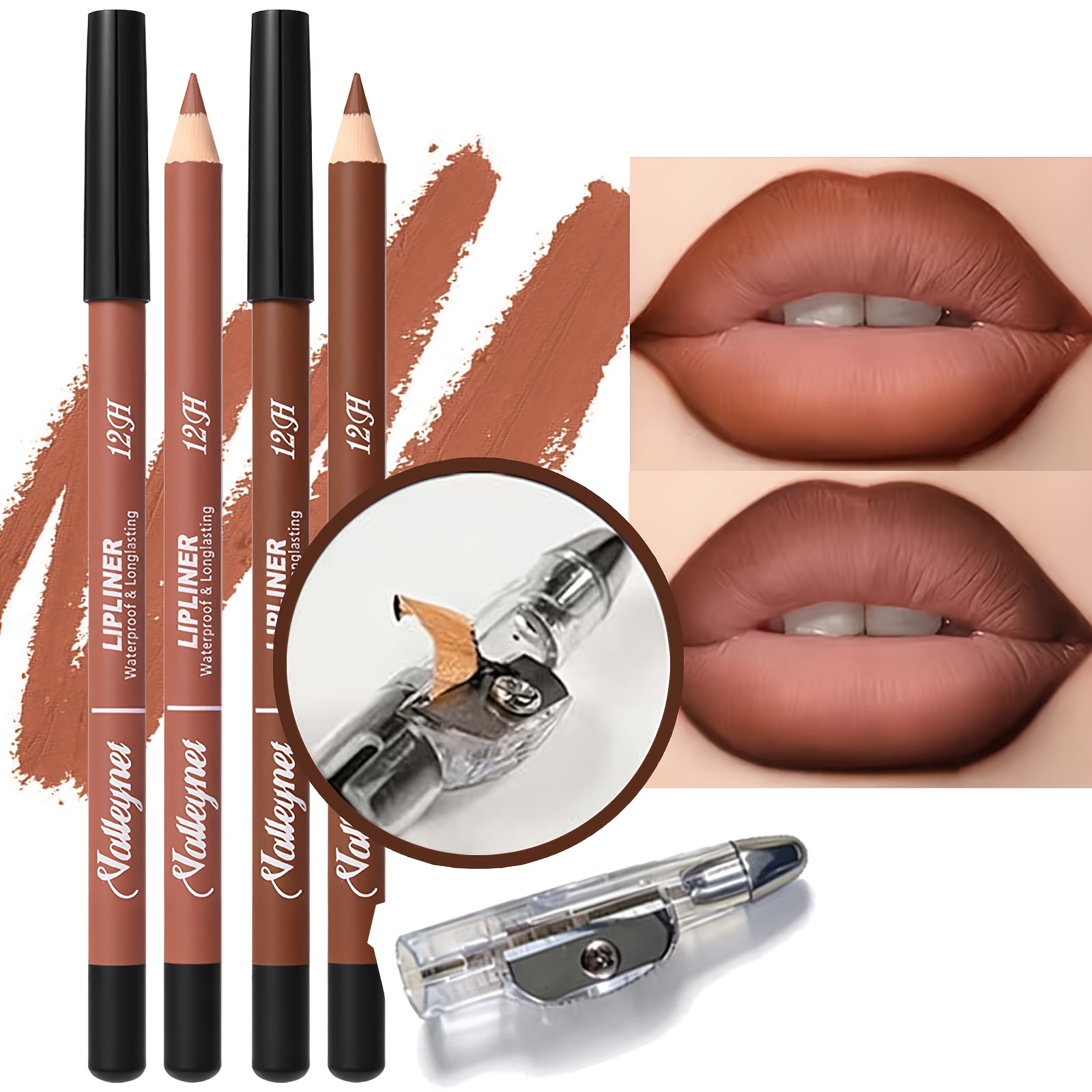 ปากกาเขียนขอบปาก 2 ด้าม+1 ที่เ - Lip Liner Pencil บทวิจารณ์และราคา