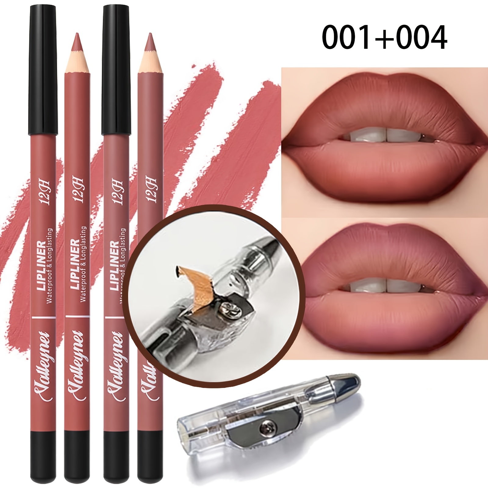 ปากกาเขียนขอบปาก 2 ด้าม+1 ที่เ - Lip Liner Pencil บทวิจารณ์และราคา
