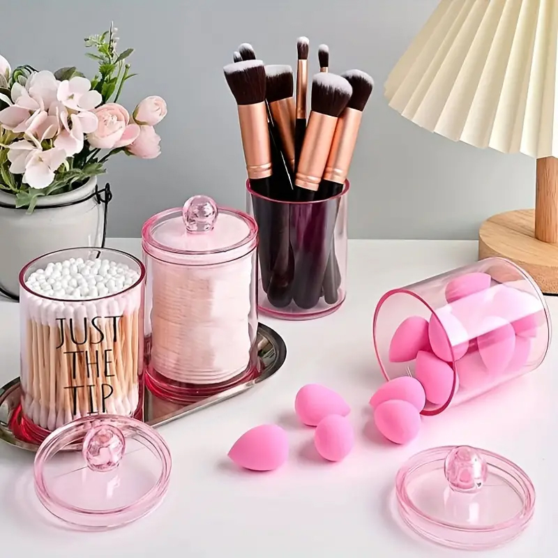 กล่องเก็บสำลีก้านใสแบบพกพา per - Beauty And Makeup Quotes บทวิจารณ์และราคา