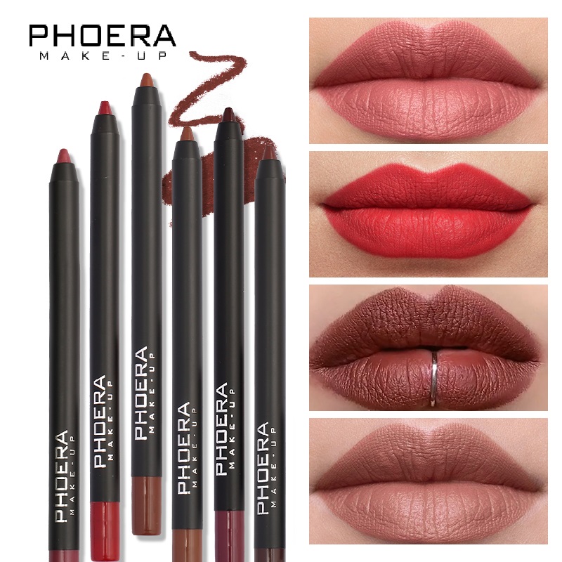 13 สีลิปสติกแฟชั่นแบบพกพา Lip  - Lip Liner Pencil บทวิจารณ์และราคา