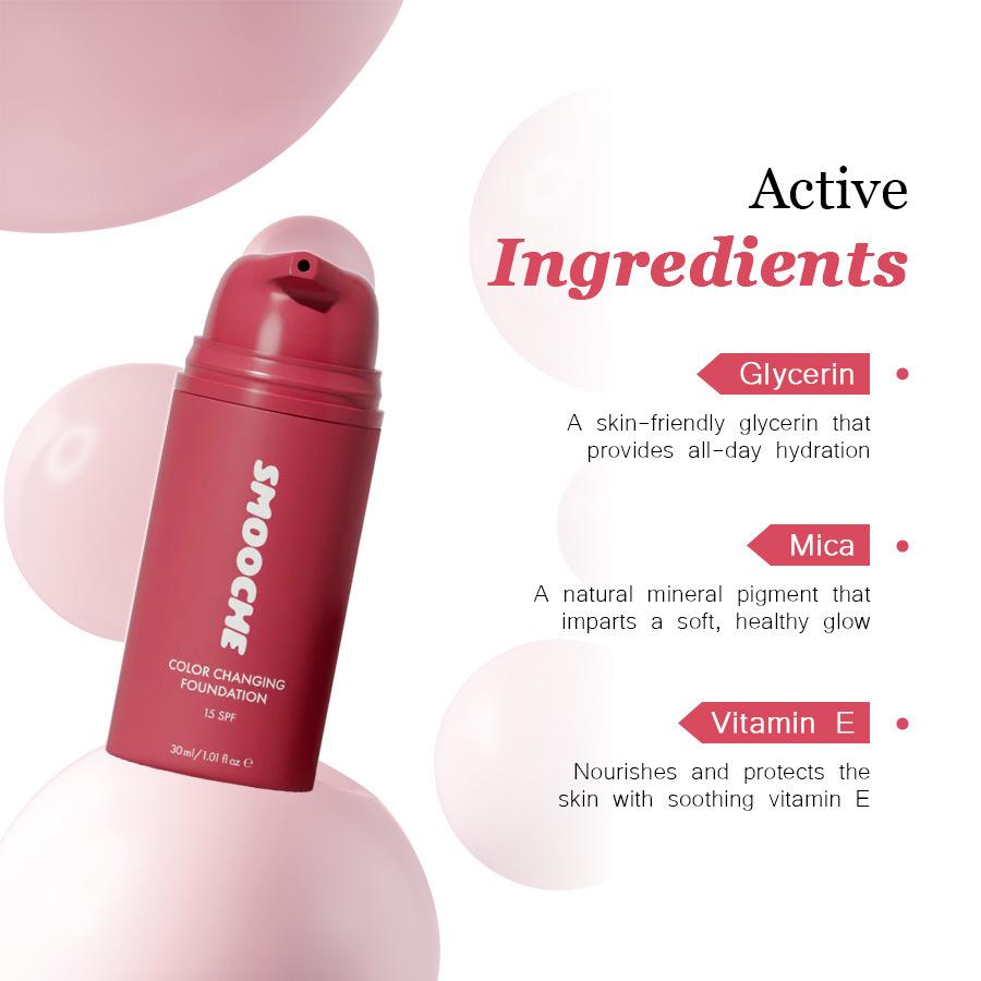 SMOOCHE รองพื้นเปลี่ยนสีได้ เม - Concealer Full Coverage บทวิจารณ์และราคา