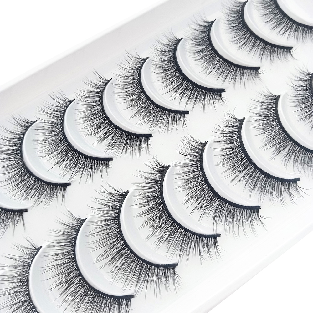 10 คู่ 3D Fluffy ขนตาปลอมขนตาป - Beauty Makeup Design บทวิจารณ์และราคา