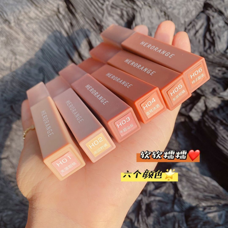 ลิปสติก HERORANGE สีสวยคุณภาพส - Beauty Makeup Diary บทวิจารณ์และราคา