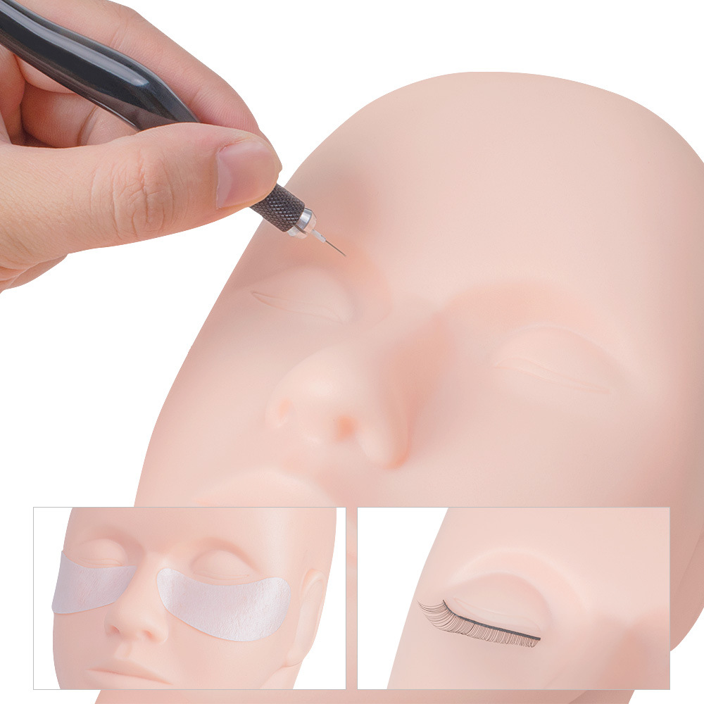 หัวหุ่นฝึกต่อขนตา แบบซิลิโคน ส - Beauty Makeup Training บทวิจารณ์และราคา
