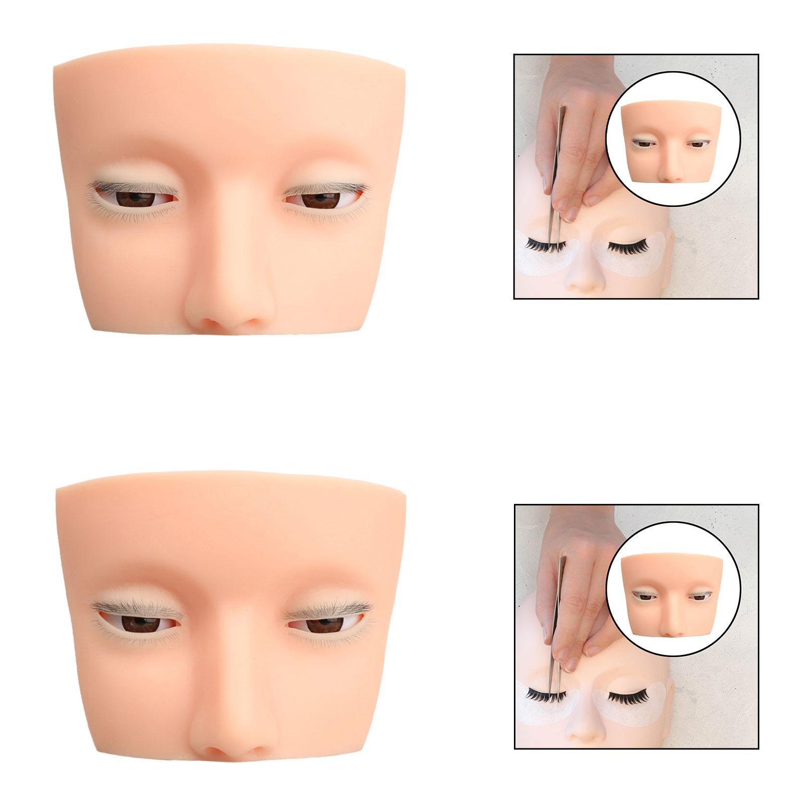 หัวหุ่นซิลิโคนสำหรับฝึกติดขนตา - Beauty Makeup Training บทวิจารณ์และราคา