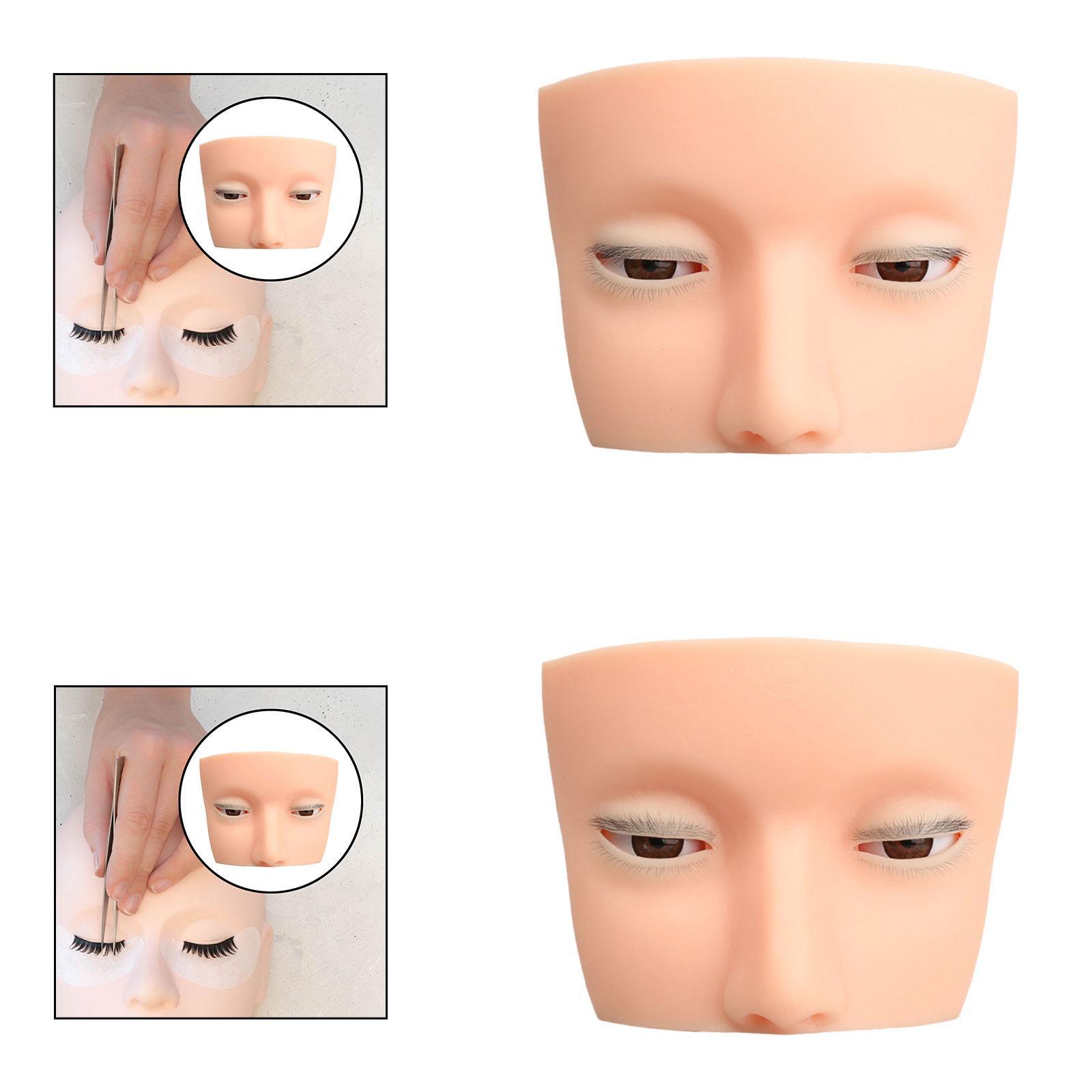 หัวหุ่นซิลิโคนสำหรับฝึกติดขนตา - Beauty Makeup Training บทวิจารณ์และราคา