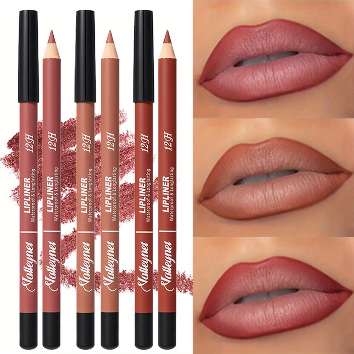 ดินสอเขียนขอบปากเนื้อแมท 3 สี  - Lip Liner Pencil บทวิจารณ์และราคา