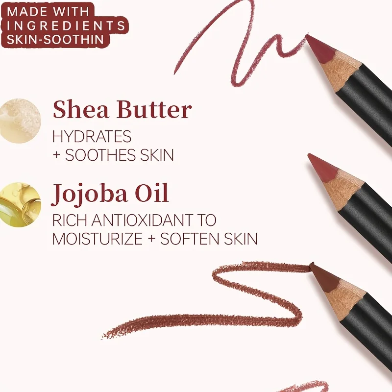 ชุดดินสอเขียนขอบปาก PUDAIER 6  - Lip Liner Pencil บทวิจารณ์และราคา