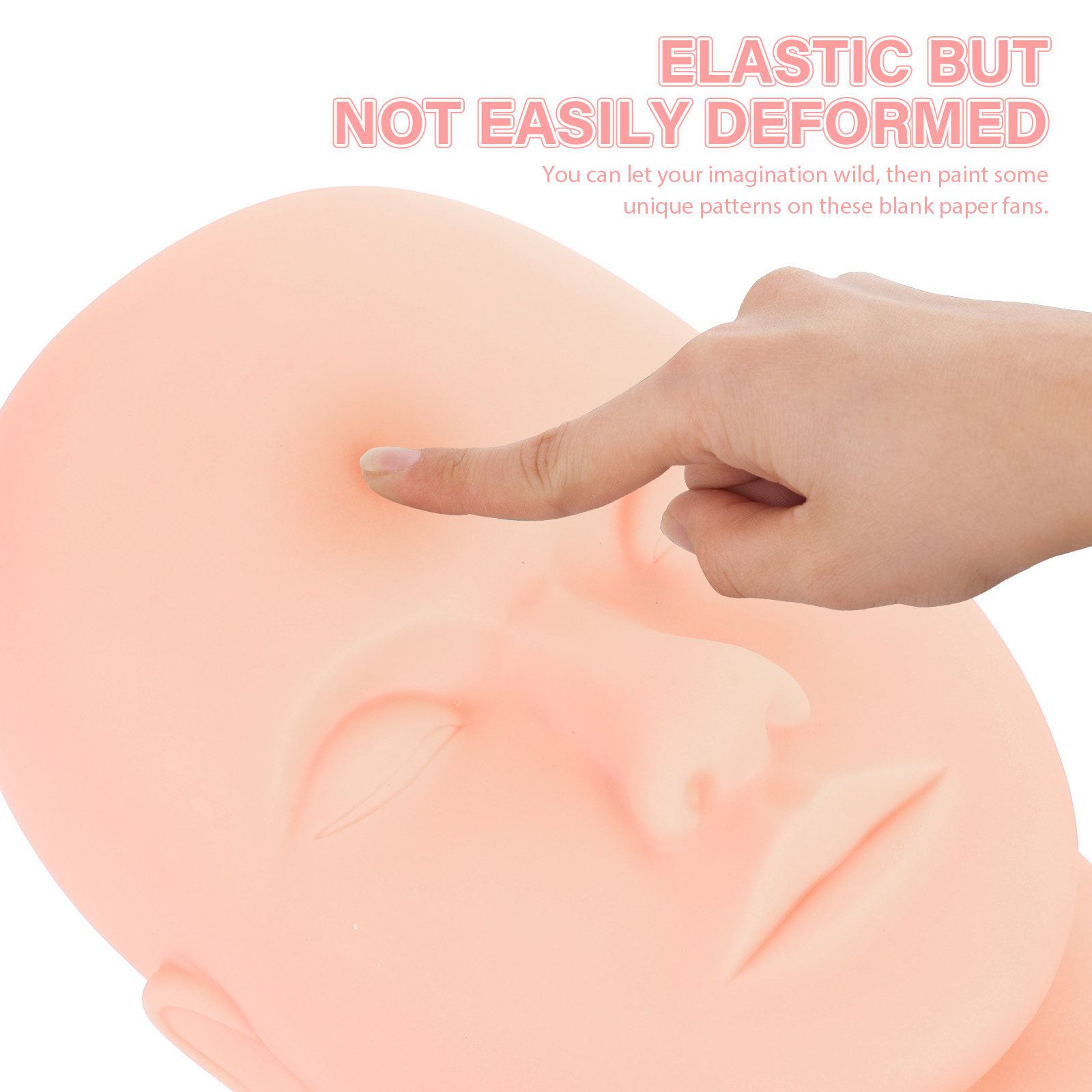 หัวหุ่นฝึกต่อขนตา PVC เนื้อผิว - Beauty Makeup Training บทวิจารณ์และราคา