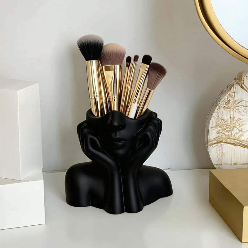 ที่ใส่แปรงแต่งหน้ารูปหน้า - กล - Beauty And Makeup Quotes บทวิจารณ์และราคา