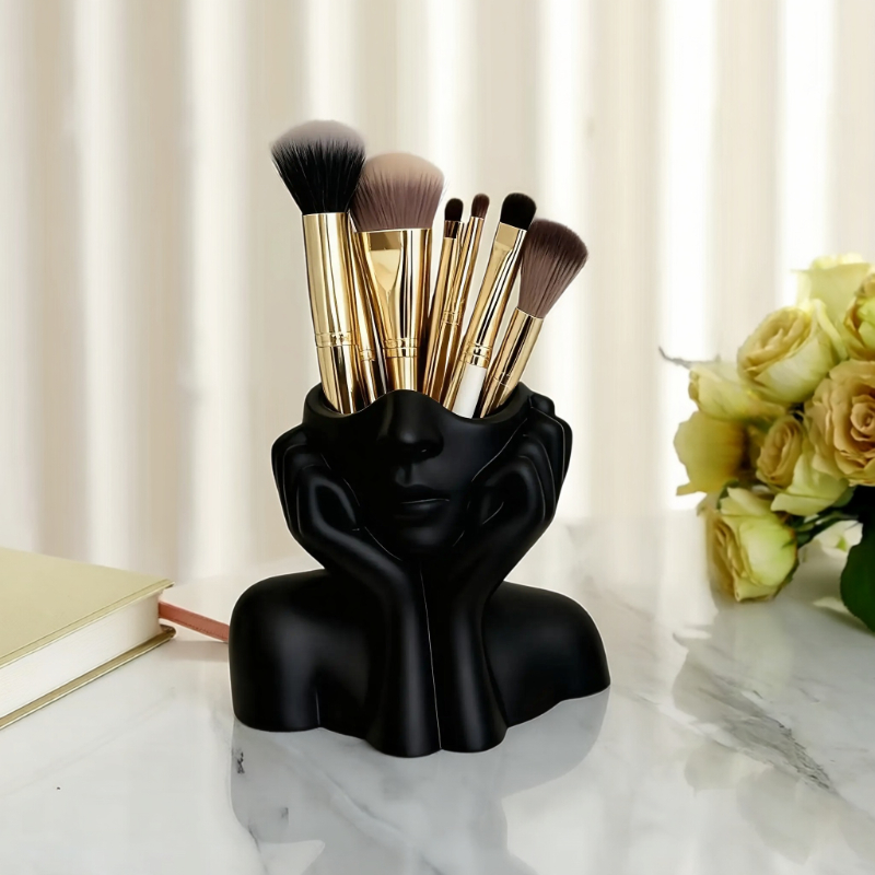 ที่ใส่แปรงแต่งหน้ารูปหน้า - กล - Beauty And Makeup Quotes บทวิจารณ์และราคา