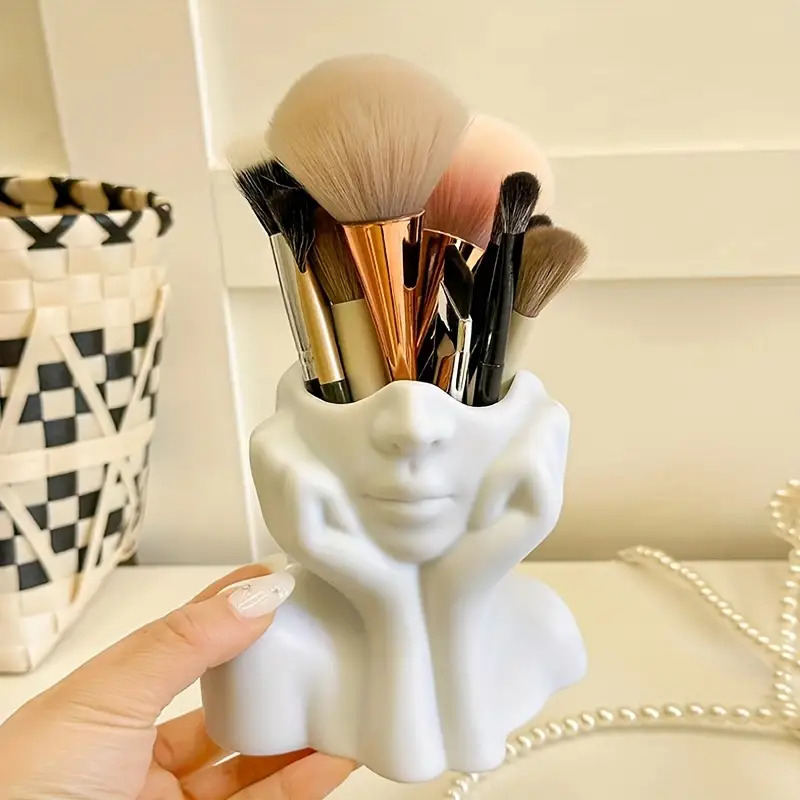 ที่ใส่แปรงแต่งหน้ารูปหน้า - กล - Beauty And Makeup Quotes บทวิจารณ์และราคา